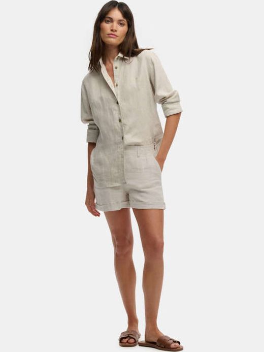Shorts con goma lino Superdry Light Stone