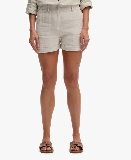 Shorts con goma lino Superdry Light Stone