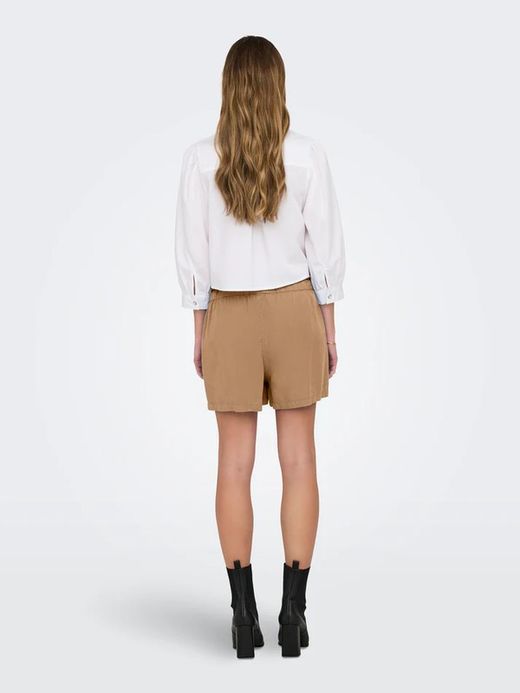 Shorts con goma y bordados Only Cartouche