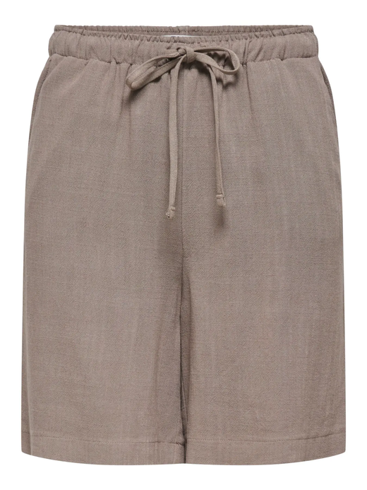 Shorts con goma y cordón Only Walnut