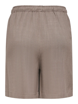 Shorts con goma y cordón Only Walnut