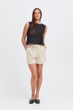Shorts con goma y cordón rayas B.Young Rainy Day