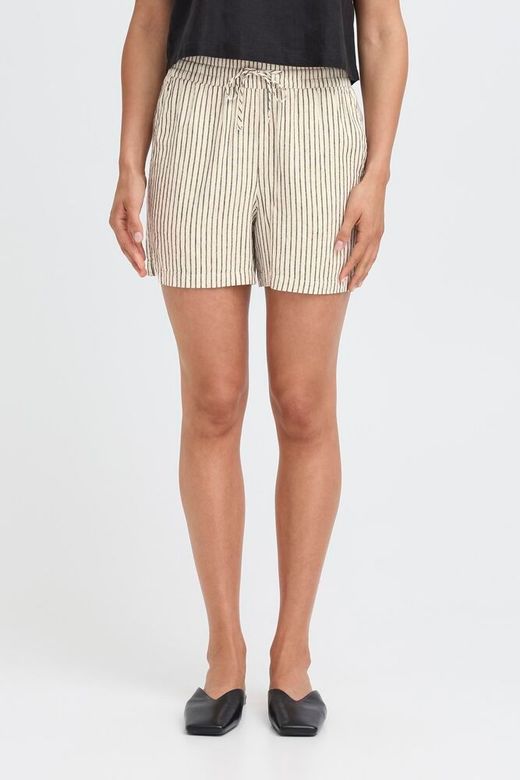 Shorts con goma y cordón rayas B.Young Rainy Day