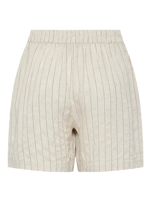 Shorts con goma y cordón rayas Pieces Birch