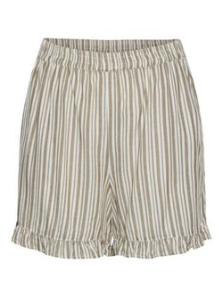 Shorts con goma y cordón rayas verticales Pieces Laurel Wreath