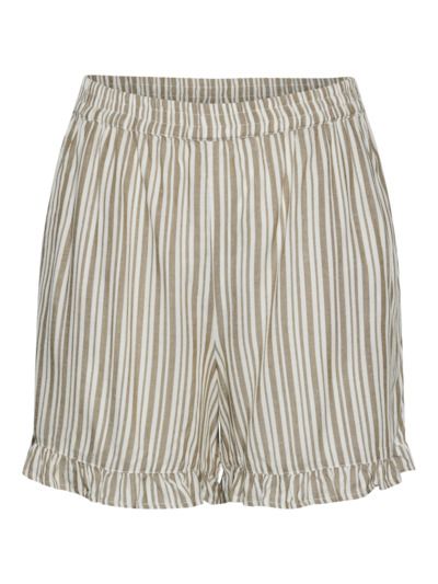 Shorts con goma y cordón rayas verticales Pieces Laurel Wreath