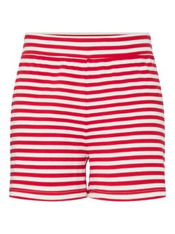 Shorts de punto canalé MW rayas Pieces Goji Berry