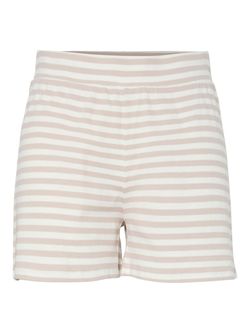 Shorts de punto canalé MW rayas Pieces Silver