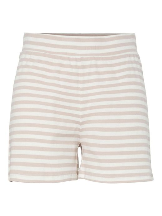 Shorts de punto canalé MW rayas Pieces Silver