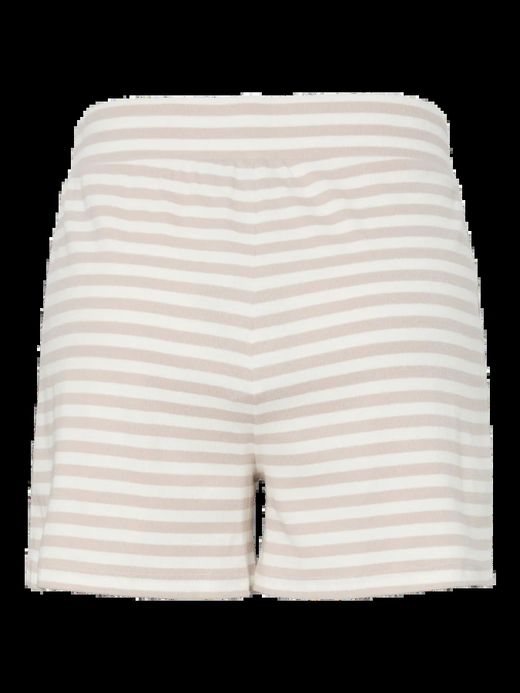 Shorts de punto canalé MW rayas Pieces Silver