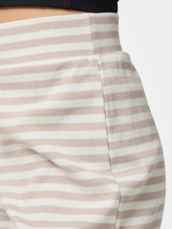 Shorts de punto canalé MW rayas Pieces Silver