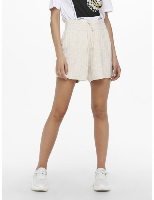 Shorts de punto canalé Only Pumice Stone