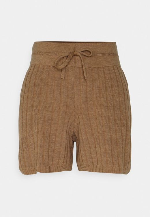 Shorts de punto canalé Only Toasted Coconut