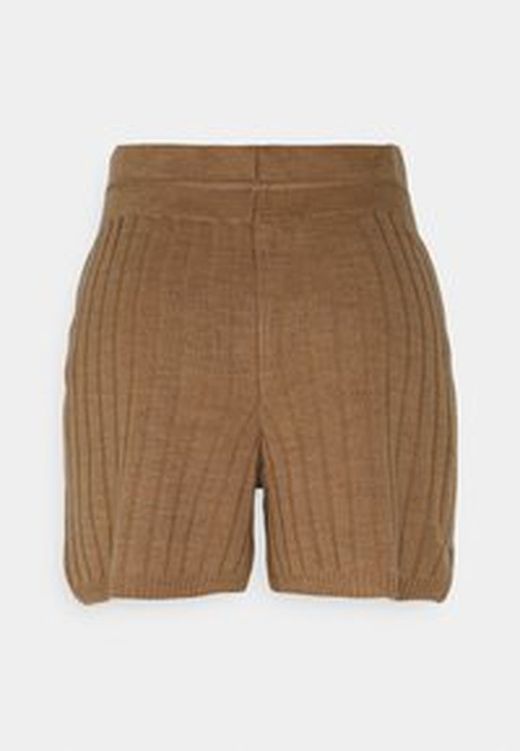 Shorts de punto canalé Only Toasted Coconut
