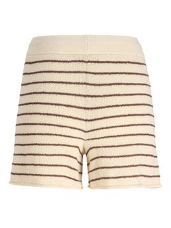 Shorts de punto con rayas Jjxx Bone White