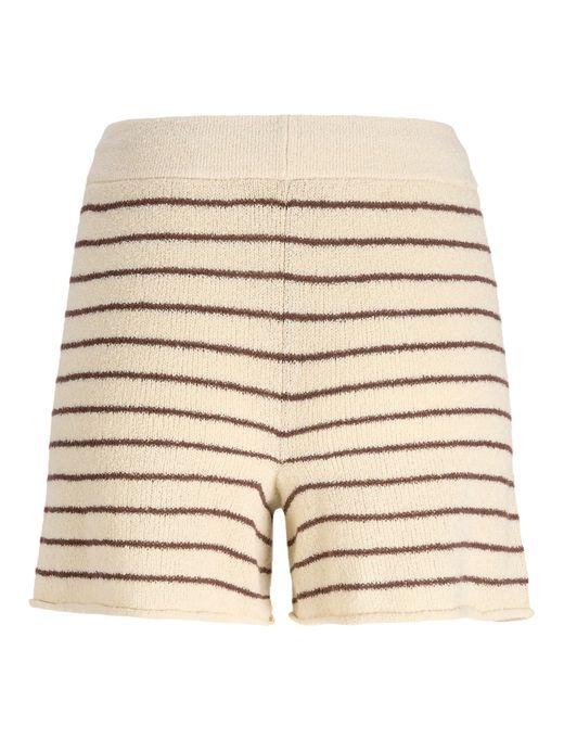 Shorts de punto con rayas Jjxx Bone White