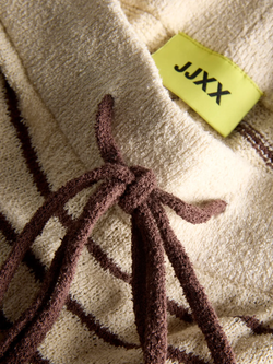 Shorts de punto con rayas Jjxx Bone White