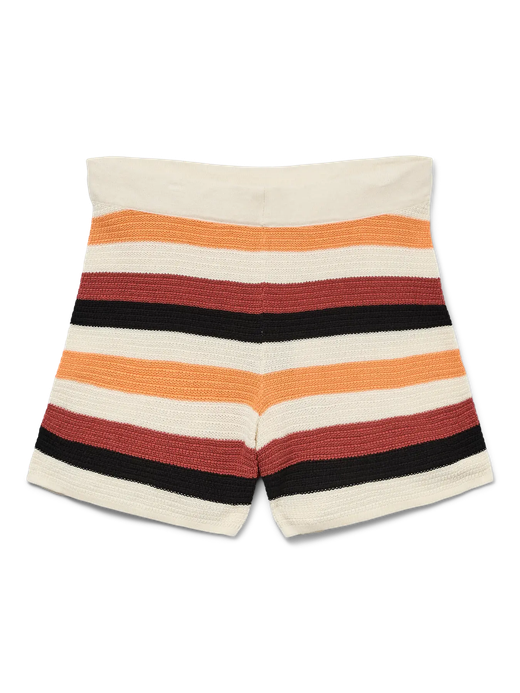 Shorts de punto rayas tricolor Vero Moda Birch