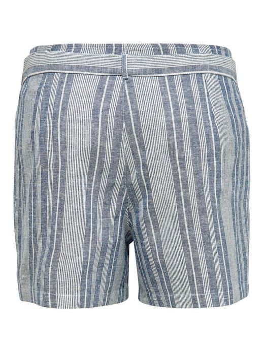 Solo pantaloncini a righe blu con cintura Insignia