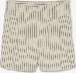 Shorts HW con goma con rayas diplomáticas Vero Moda Silver Lining / Anja Obsi