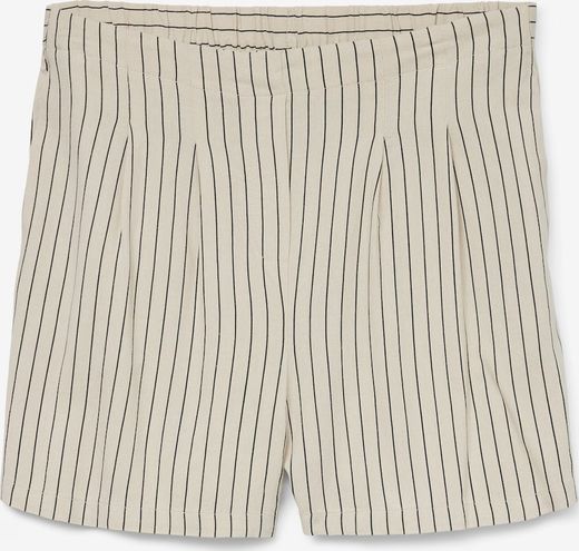 Shorts HW con goma con rayas diplomáticas Vero Moda Silver Lining / Anja Obsi