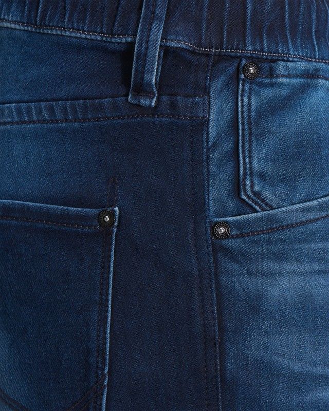 Shorts tejano elástico desgastado con goma en la cintura Jack \u0026 Jones Blue  Denim — Pep Serra street wear