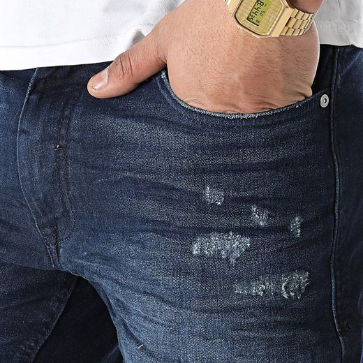 Shorts vaqueros 5 bolsillos elásticos Blend Of America Denim Darkblue