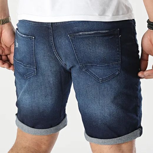 Shorts vaqueros 5 bolsillos elásticos Blend Of America Denim Darkblue