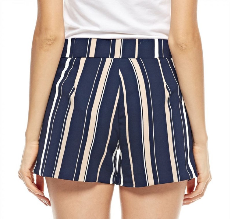 Shorts vestir rayas Vero Moda Serra Navy wear street Pep — Blazer