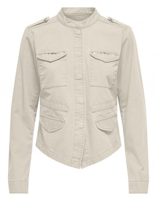 Sobracamisa militar con repunteados Only Birch
