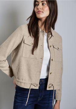 Sobrecamisa corta con bolsillos Street One Honey Sand