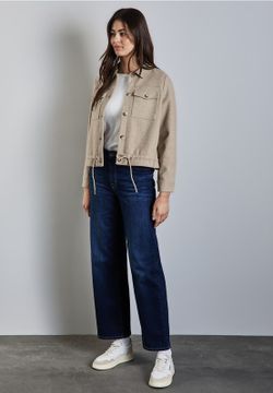 Sobrecamisa corta con bolsillos Street One Honey Sand