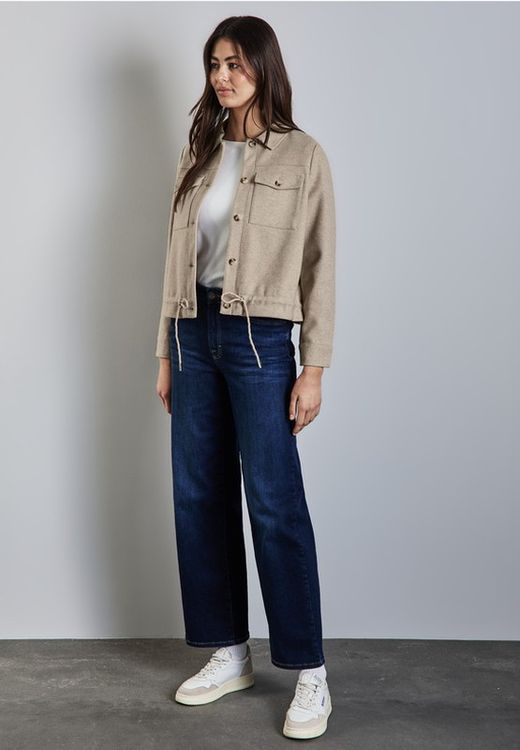 Sobrecamisa corta con bolsillos Street One Honey Sand