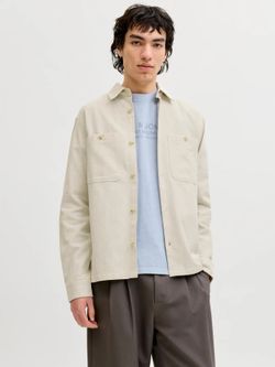 Sobrecamisa m/l de punto granulado Jack & Jones Moonstruck