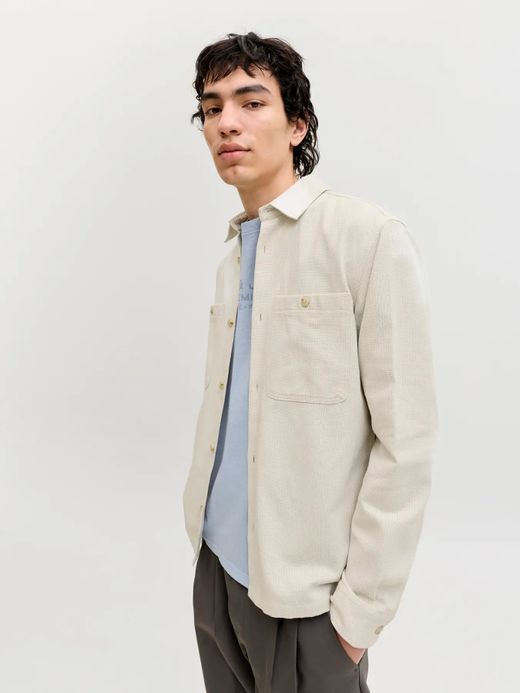 Sobrecamisa m/l de punto granulado Jack & Jones Moonstruck