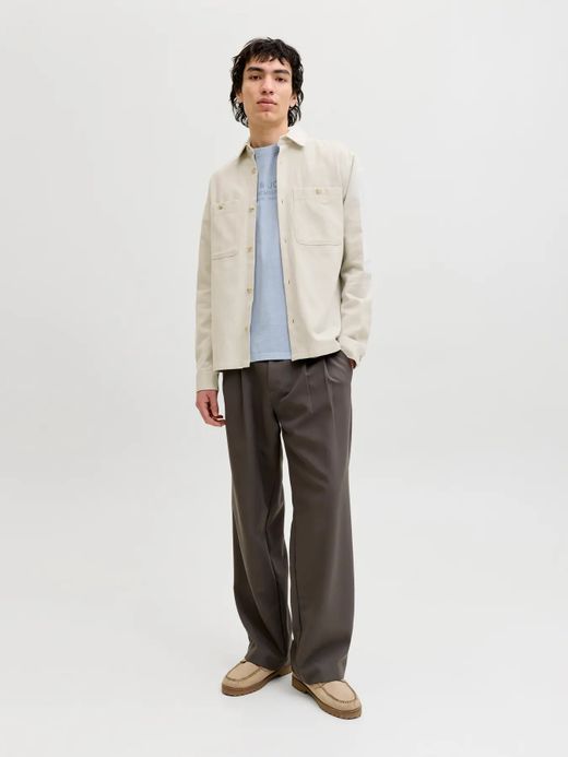Sobrecamisa m/l de punto granulado Jack & Jones Moonstruck