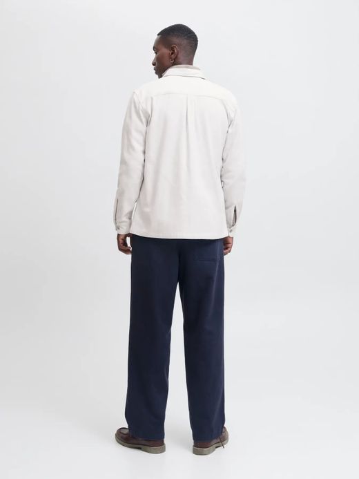 Sobrecamisa m/l jaspeada Jack & Jones Cloud Dancer