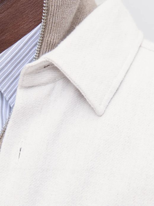 Sobrecamisa m/l jaspeada Jack & Jones Cloud Dancer
