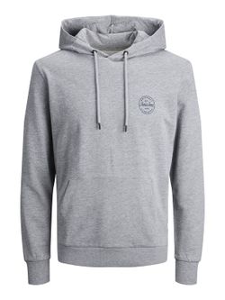 Sudadera básica con capucha Jack & Jones Light Grey Mela