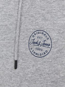 Sudadera básica con capucha Jack & Jones Light Grey Mela