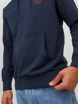 Sudadera básica con capucha Jack & Jones Navy Blazer