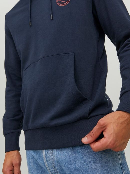 Sudadera básica con capucha Jack & Jones Navy Blazer