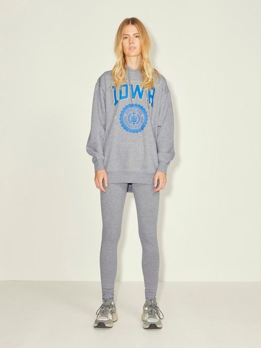 Sudadera capucha oversize Jjxx Light Grey Mela