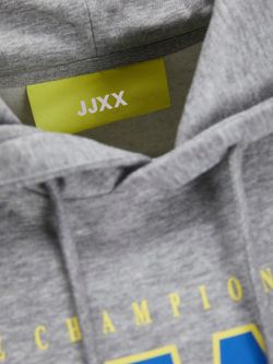 Sudadera capucha oversize Jjxx Light Grey Mela