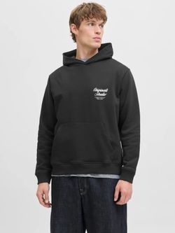 Sudadera con capucha backprint Originals Studio Jack & Jones Black