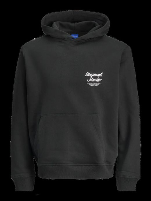 Sudadera con capucha backprint Originals Studio Jack & Jones Black