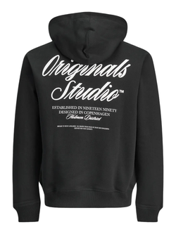 Sudadera con capucha backprint Originals Studio Jack & Jones Black