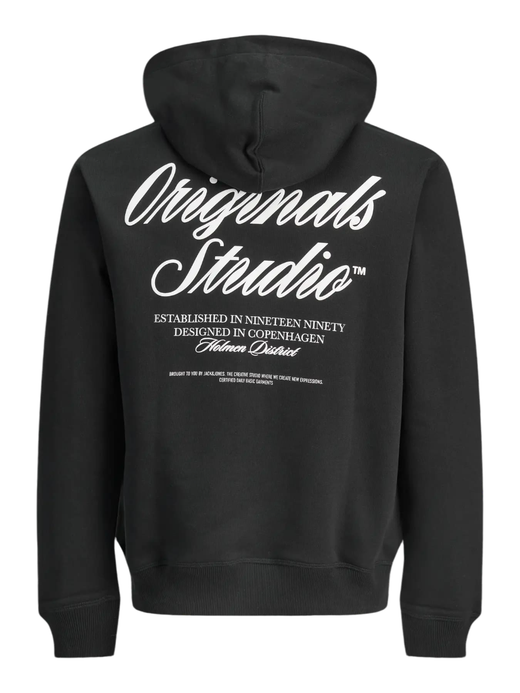 Sudadera con capucha backprint Originals Studio Jack & Jones Black