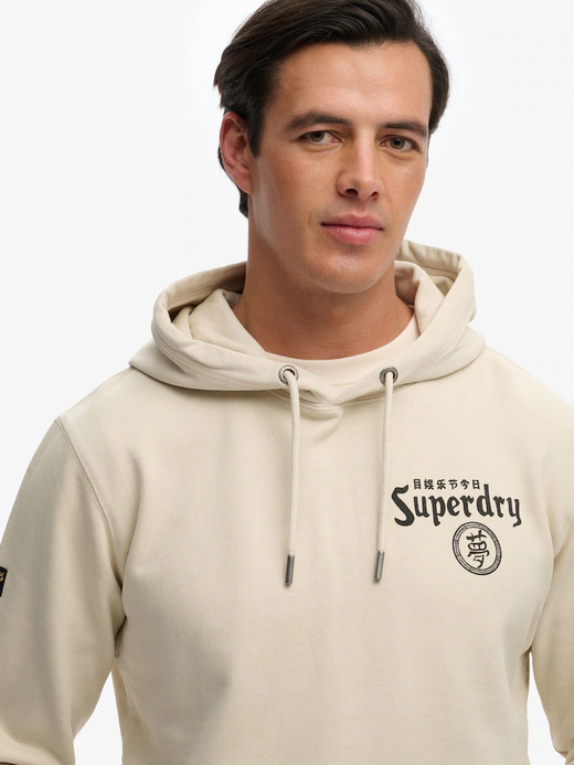 Sudadera con capucha con backprint tigre & dragón Superdry Rainy Day