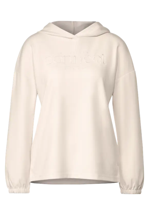 Sudadera con capucha con bordado connect Street One Whisper White